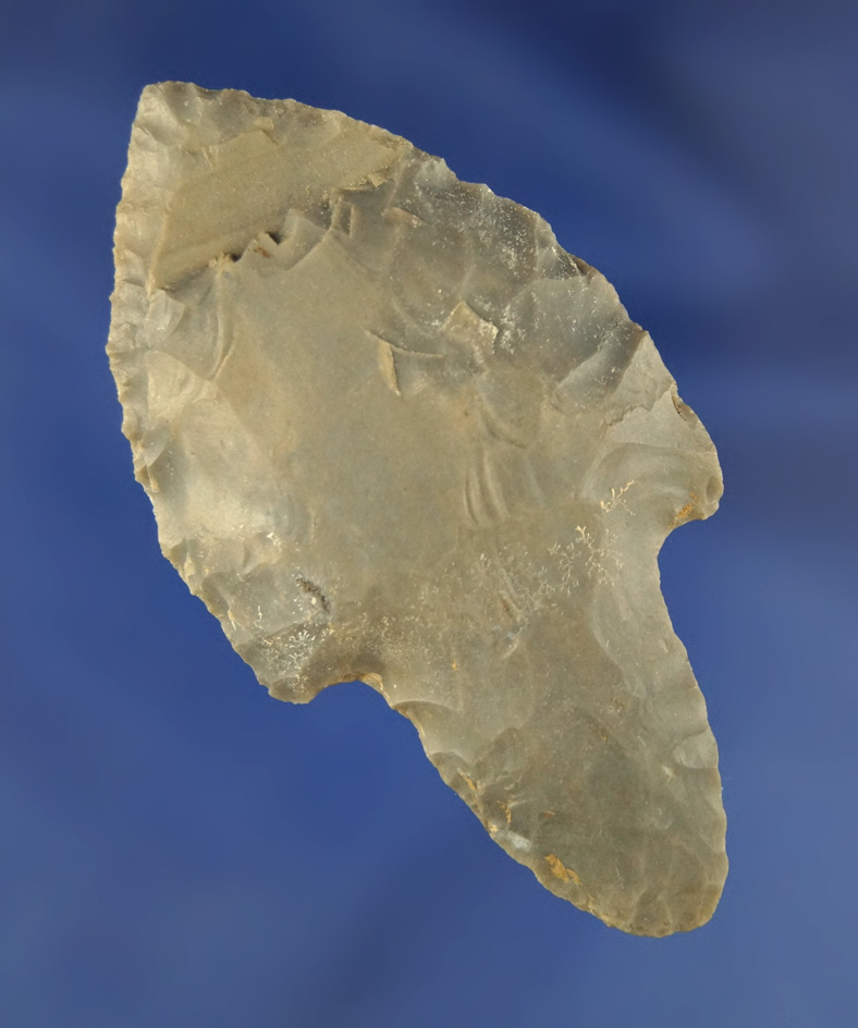 Well styled and nicely flaked 2 5/8" Hornstone Adena found in Kentucky.