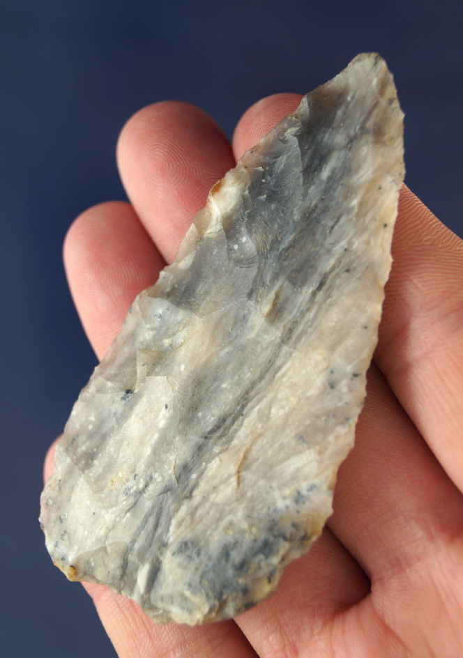 2 7/8" Blade made from silicified wood found near the powder River in northeast Wyoming.