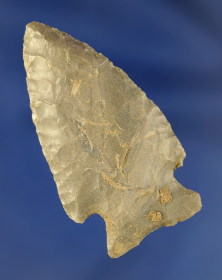 2" nicely styled Cornernotch Dart Point found in Kentucky.