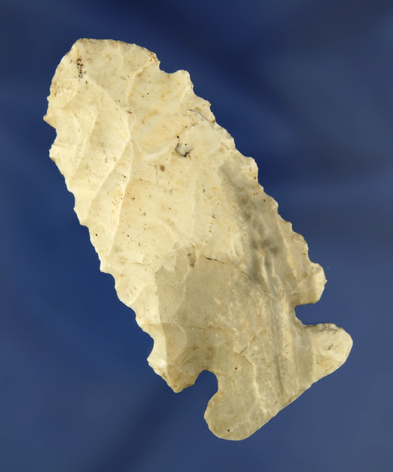 Unique 2 15/16" eccentric serrated Knife found in Missouri.