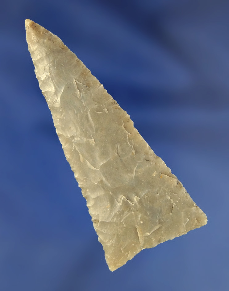 Very thin and nicely flaked 2 3/4" Darl Blade found in Texas.