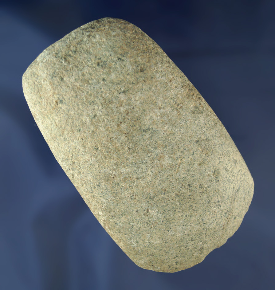 4" Celt with nice use polished at bit area found in Ohio.