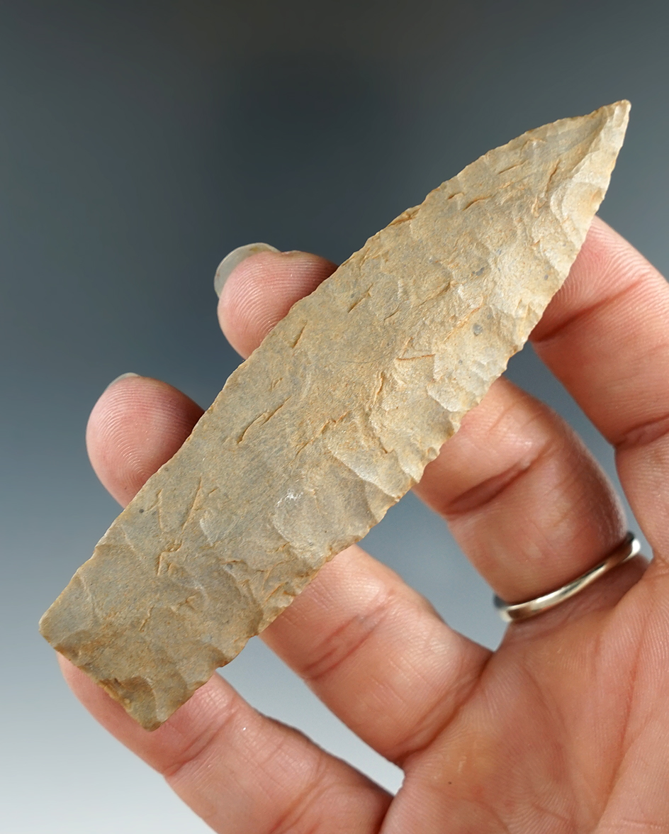 3 9/16" Plainview found in Lauderdale Co., Alabama. Comes with a Bennett and Granger COAs.