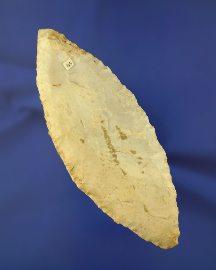 Large 5 1/8" Archaic Bi-pointed Knife found in Wisconsin. Comes with a Motley COA.