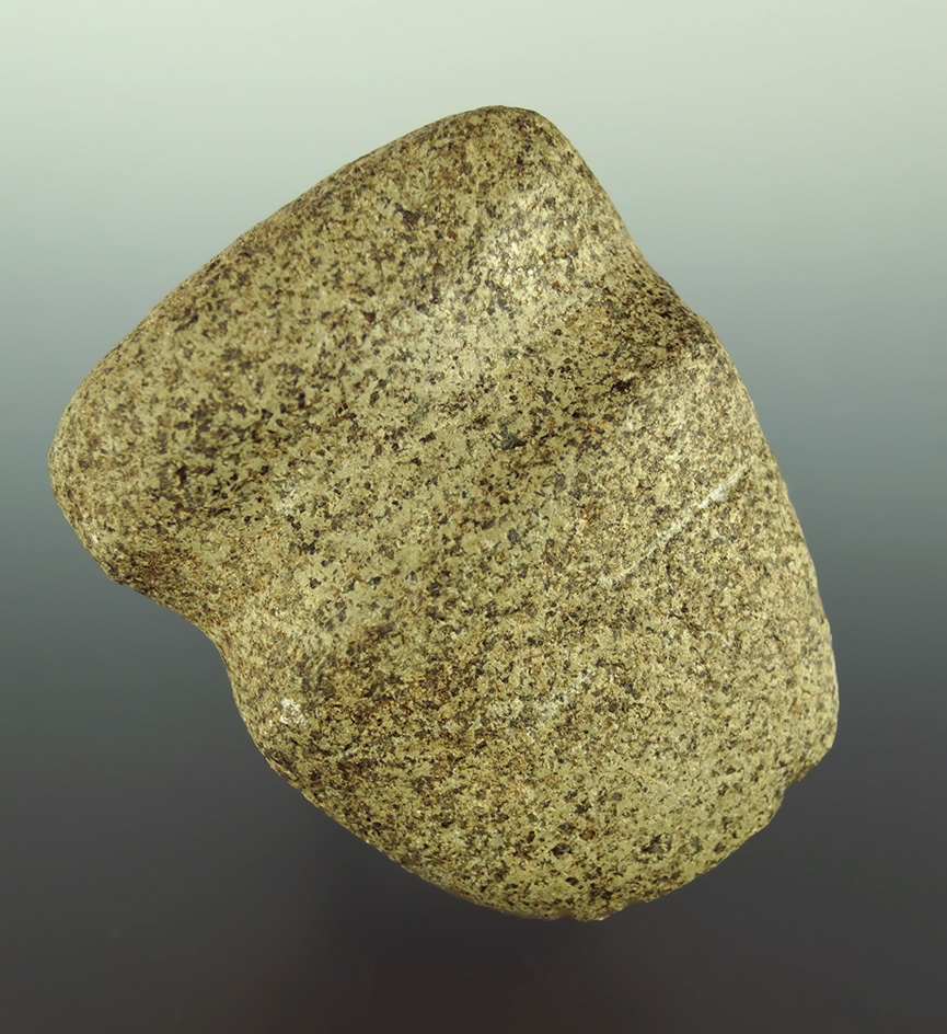 Well styled 2 7/8" long 3/4 grooved Hardstone Axe found in Pickaway Co.,  Ohio.