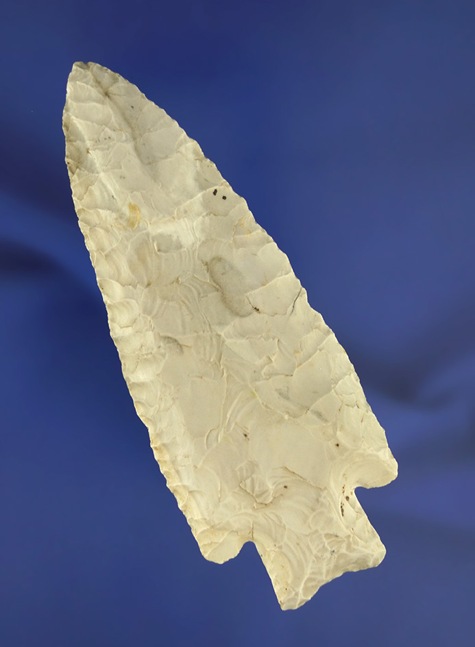 4 1/8" Hardin found in Fulton Co.,  Illinois. Ex. Mel Wilkins, Len Weidner collections.