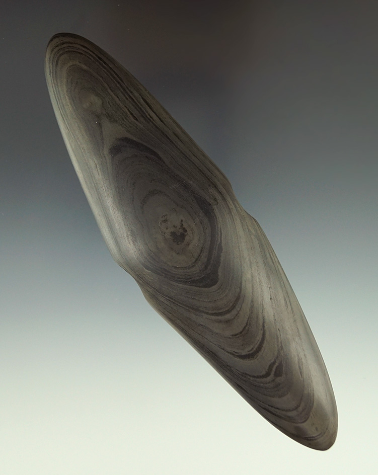 5 9/16" Pick Bannerstone found in Franklin Co.,  Ohio (heavily cleaned). Ex. Phil Keintz collection.