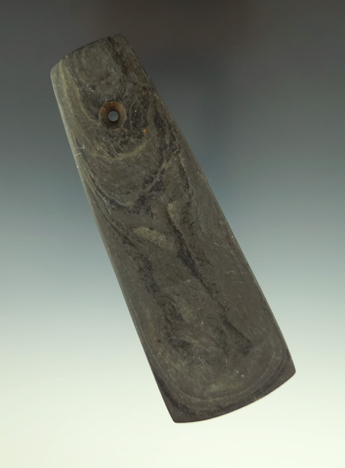 4 1/4" Trapezoidal Pendant found in Miami Co.,  Ohio in very nice condition.