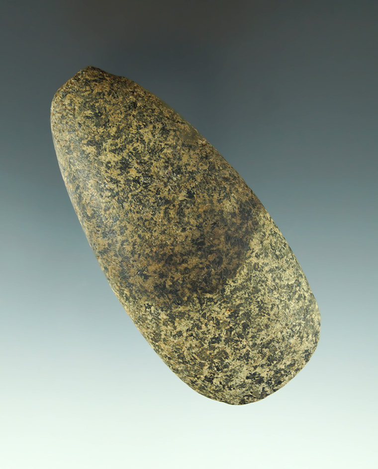 3 1/2" Highly colored and polished Adena Celt found in Licking Co., Ohio. Ex. Dilley Collection.