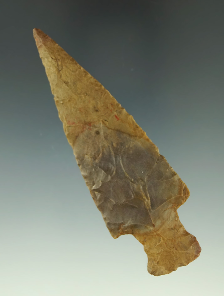 Very thin and nicely flaked 3 7/16" found in Tennessee. Ex. Rocky Hall.