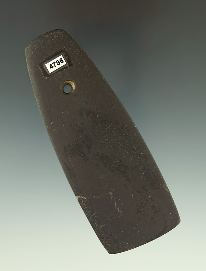 Thin and nicely made 3 5/8" Trapezoidal Pendant - Greene Co.,  Ohio.