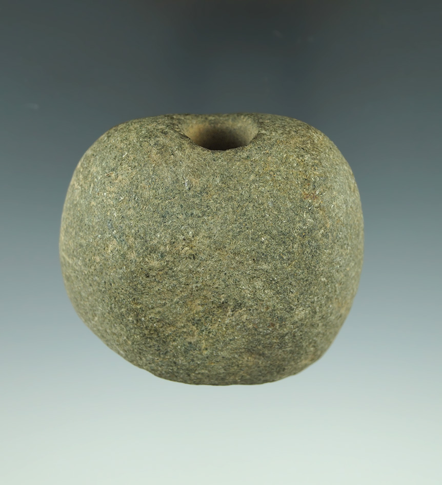 2 1/2" Bannerstone in very nice condition found in New Jersey.