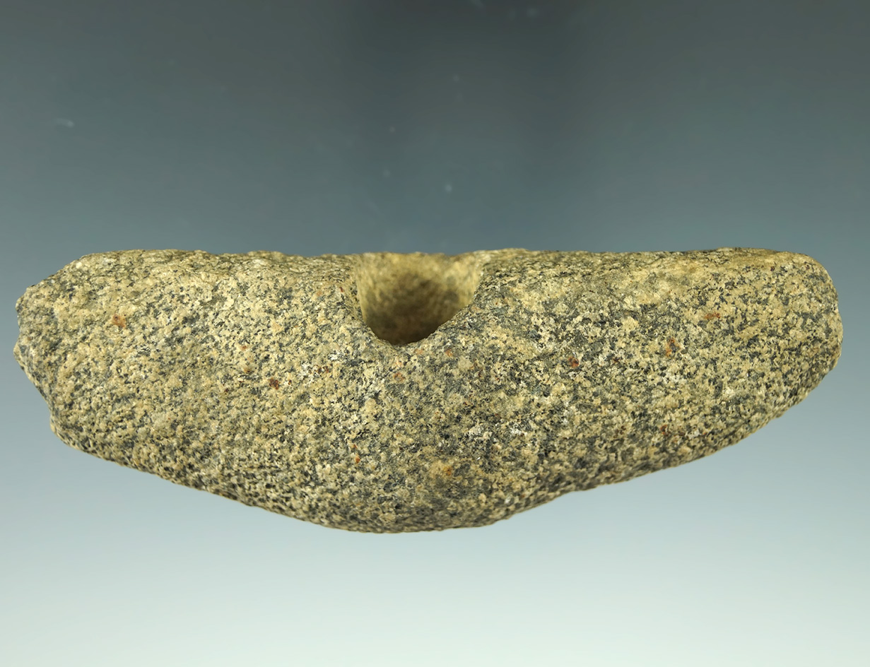 3 7/8" partially Drilled Bannerstone preform found in New Jersey