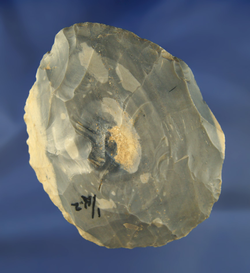 4 9/16" Hornstone Cache Blade found at the Crib Mound, Spencer Co., Indiana.