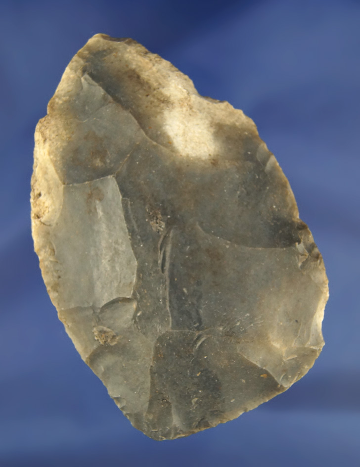4 3/16" Hornstone Cache Blade found at the Crib Mound, Spencer Co., Indiana.