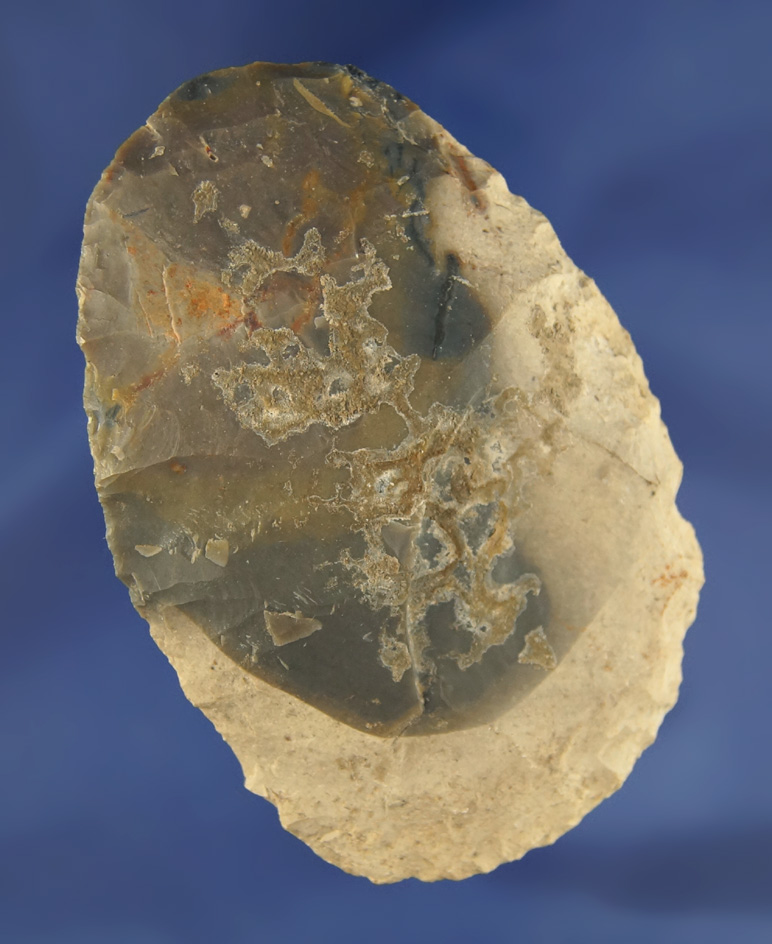 3 5/8" Hornstone Cache Blade found at the Crib Mound, Spencer Co., Indiana.