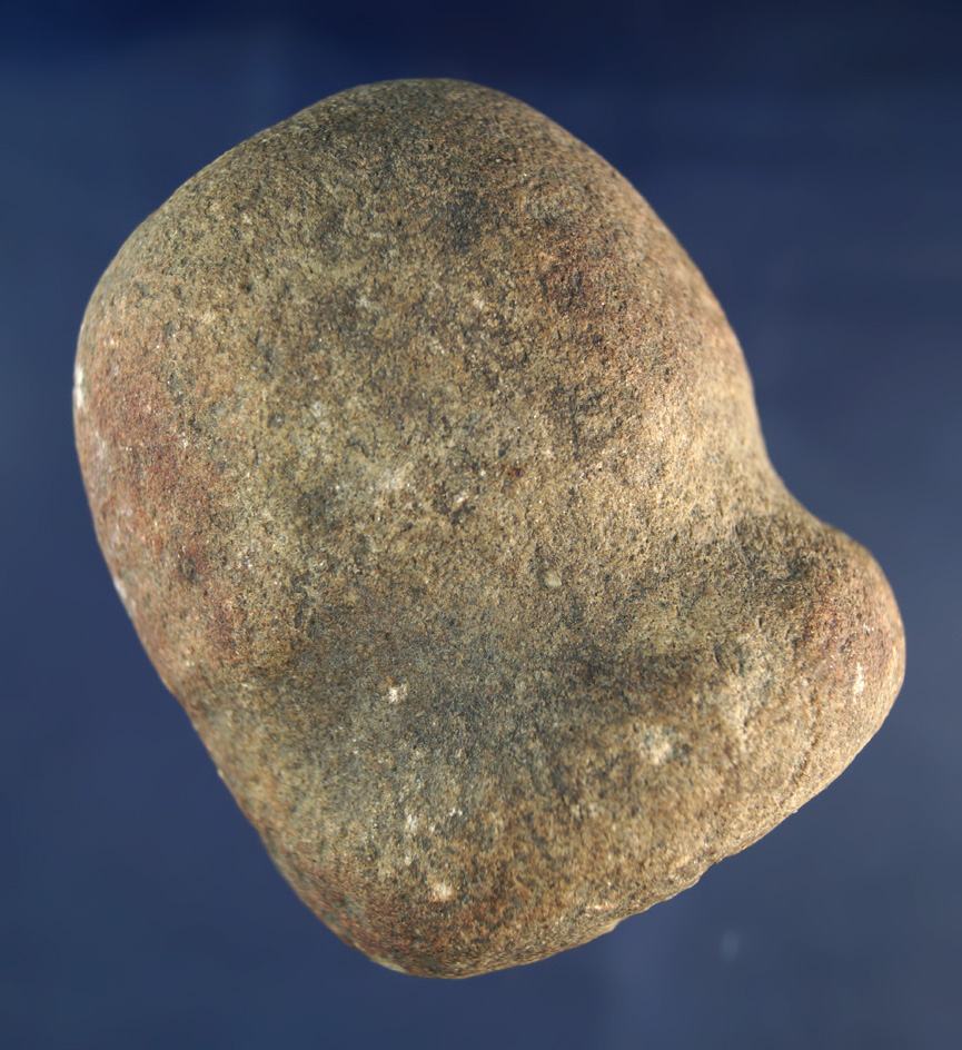 Unique Grooved Hammerstone found in Ohio made from speckled Granite.