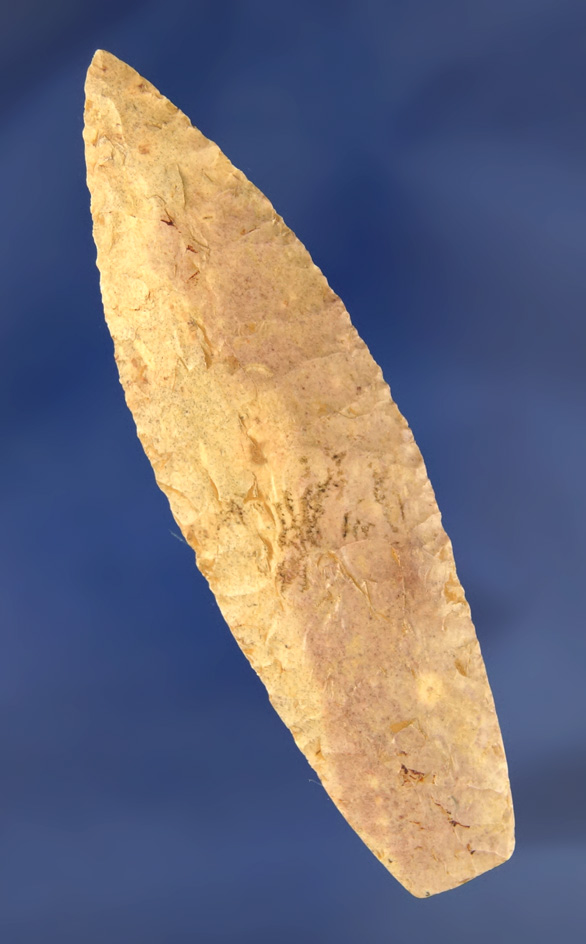 Exceptional! 3 13/16" Agate Basin  - Knox Co., Indiana. Pictured in Overstreet's, page 340.