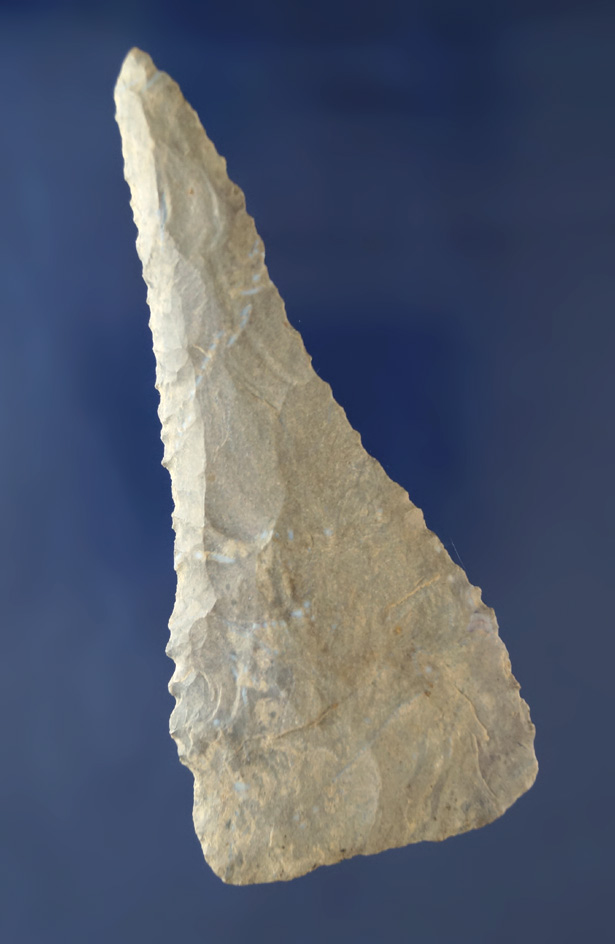 4" nicely beveled Cobbs Knife made from Fort Payne chert found in Trigg Co., Kentucky.