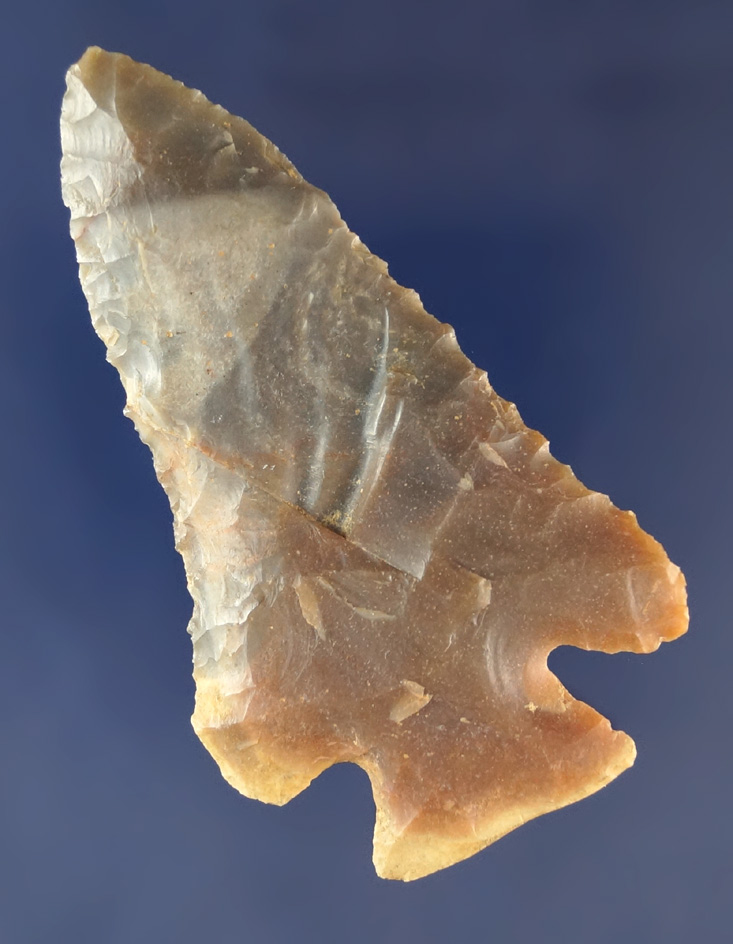 2 3/4" Pinetree Point made from beautiful Carter Cave Flint found in Fayette Co., Kentucky.