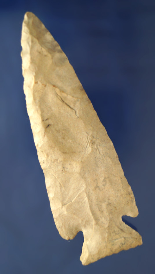 4 5/8" Archaic Cornernotch Knife found in Illinois.