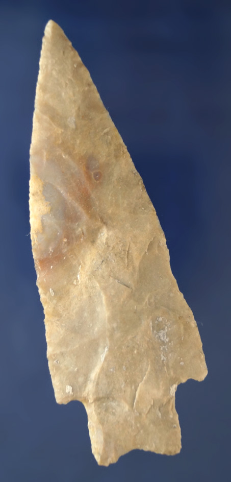 Well flaked 4 1/4" Marshall found in Texas.