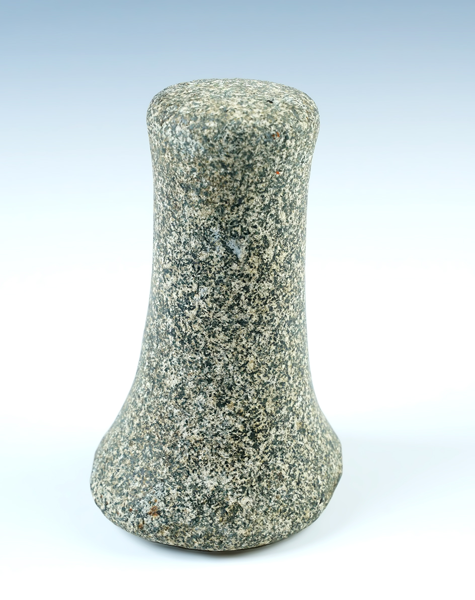 Nicely polished 5 1/8" Knobbed Pestle found in Jumbo, Hardin Co., Ohio. 