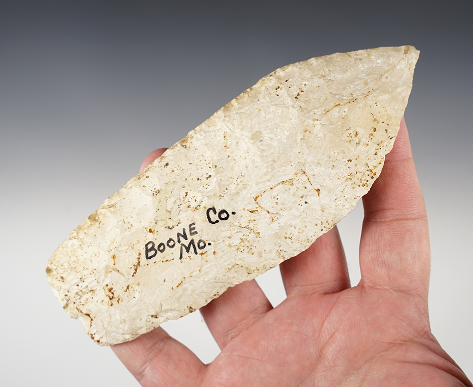 Heavily patinated 6 1/16" Wadlow Blade found in Boone Co., Missouri.