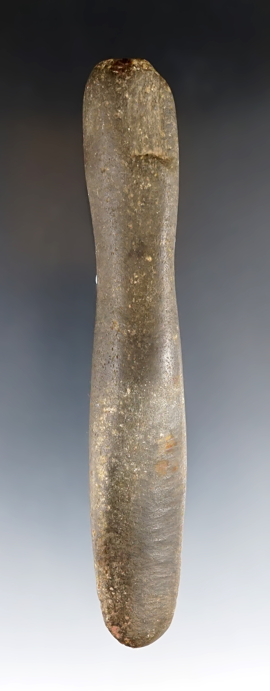 5 3/8" stone chisel found by Matt King in Swansey, New Hampshire. In very nice condition.