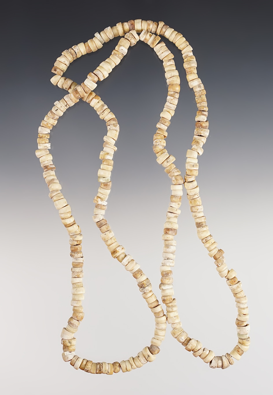 28" Stand of Beads in excellent condition. Found in California. Ex. Hough.