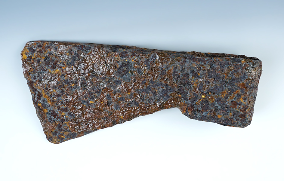 8 1/4" early Historic Axe from the 1700's. Found close to Burrell Creek, New York.