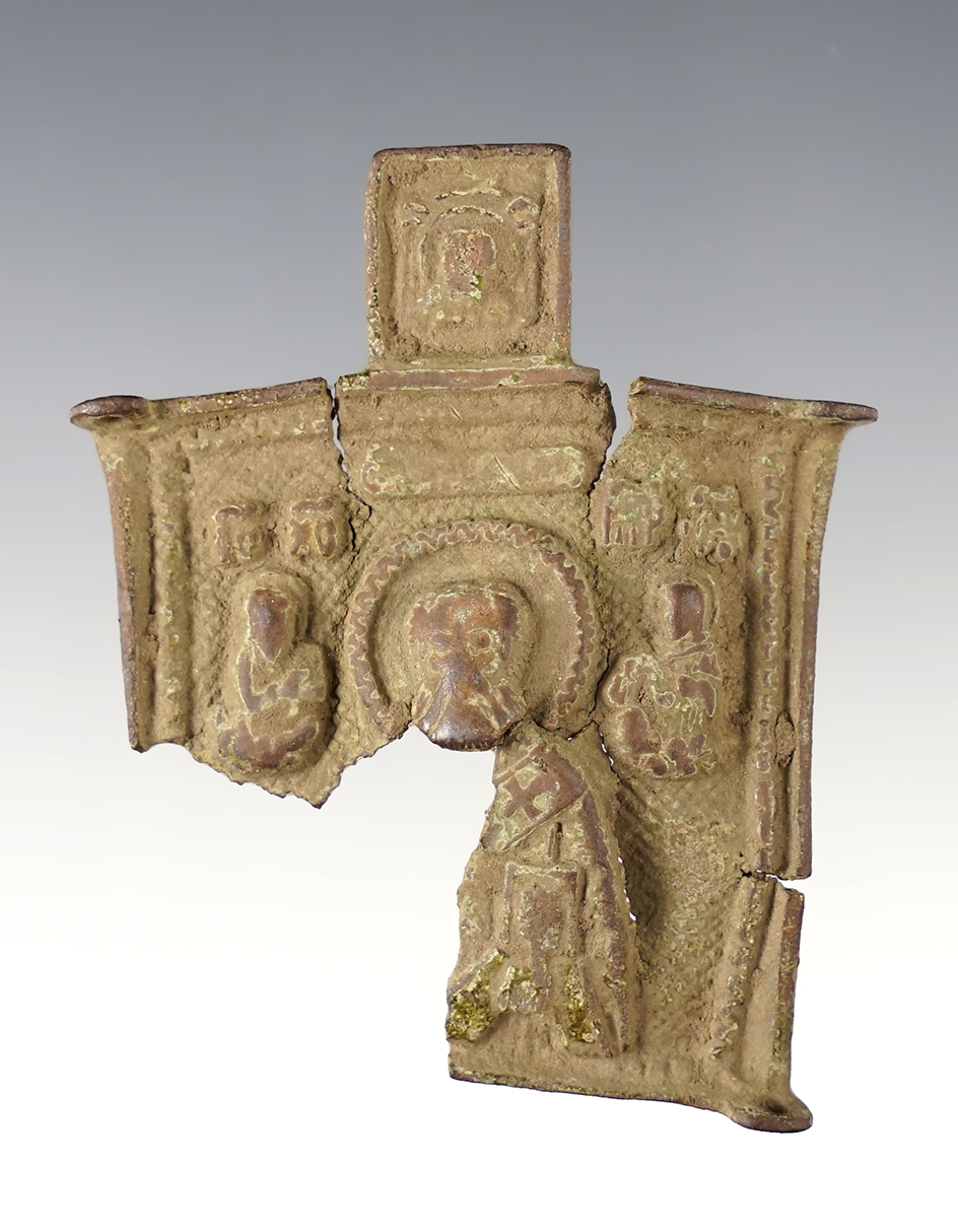 Ornate 2 3/4" Byzantine Medieval Pendant.