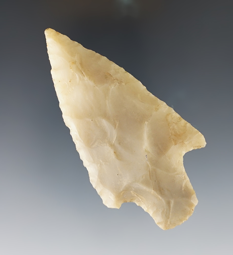 3 3/16" well styled Novaculite Stemmed Knife found in Arkansas.