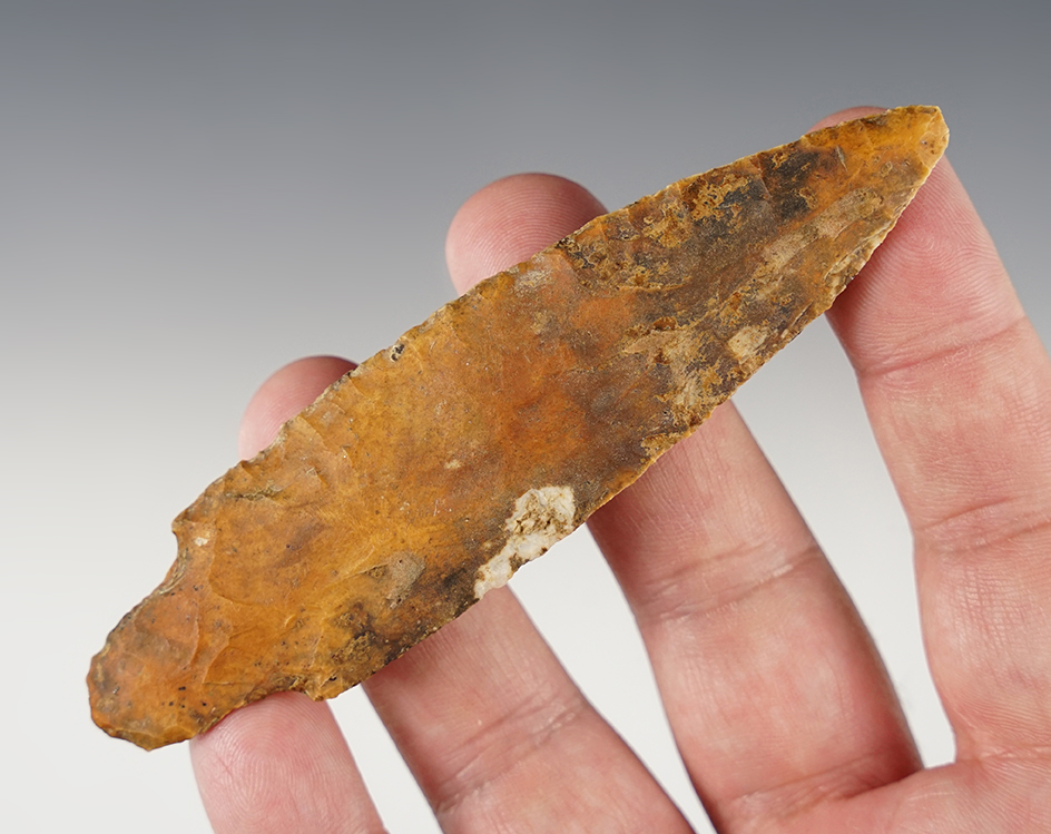 Well patinated Tennessee Adena that measures 4 5/16". Comes with a Rogers COA.