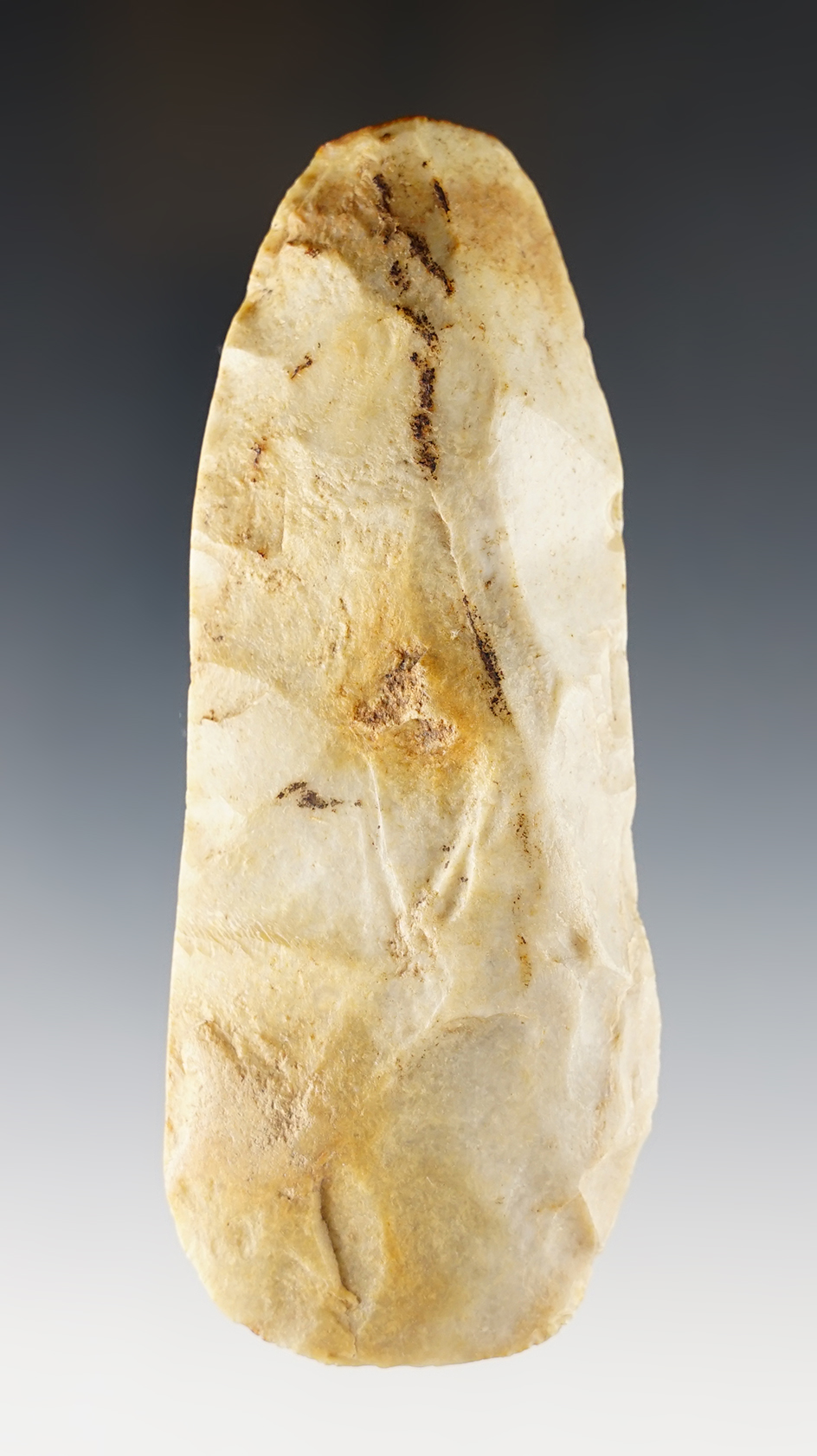 4 5/16" well styled Flint Dalton Adze found in Jackson Co., Illinois. Ex. Don Simmons.