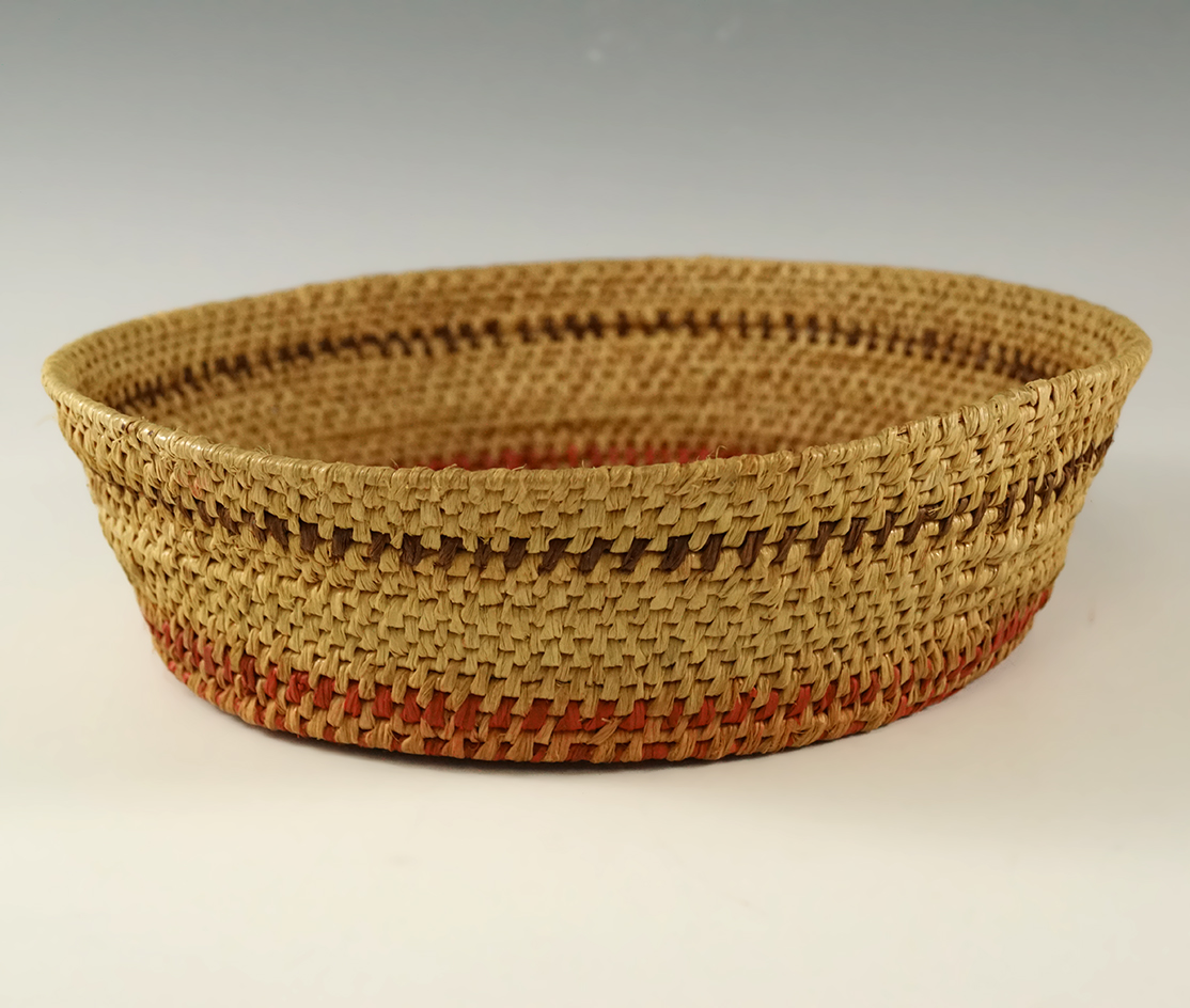 Excellent weaving on this 7 1/4" basket.