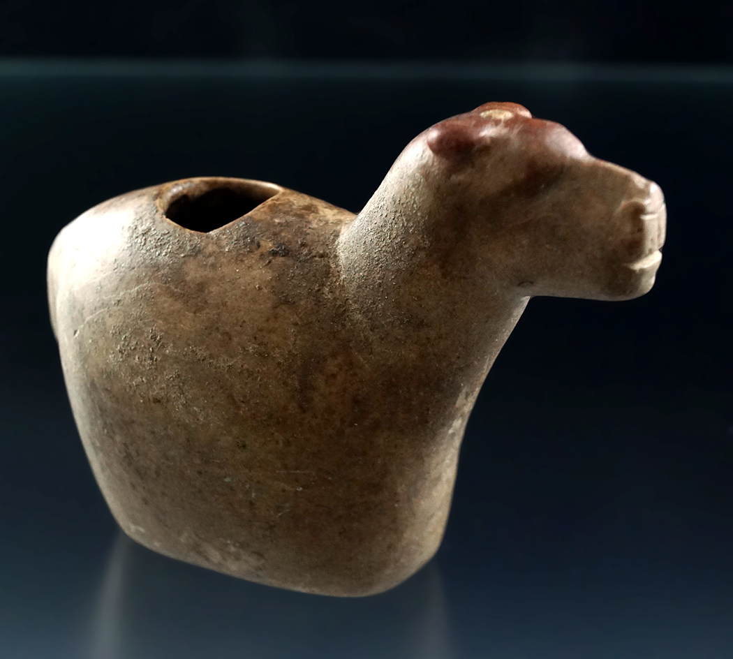 4 3/16" wide llama Conopa that is nicely patinated found in Peru.