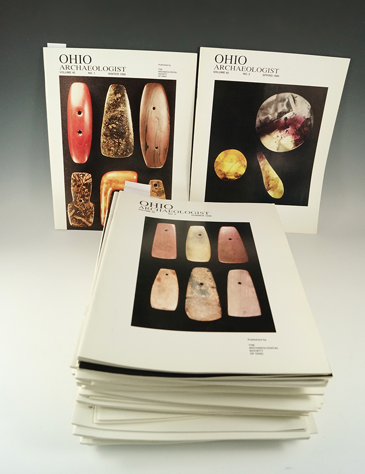 40 Volumes of "Ohio Archaeologist", 1990-1999.