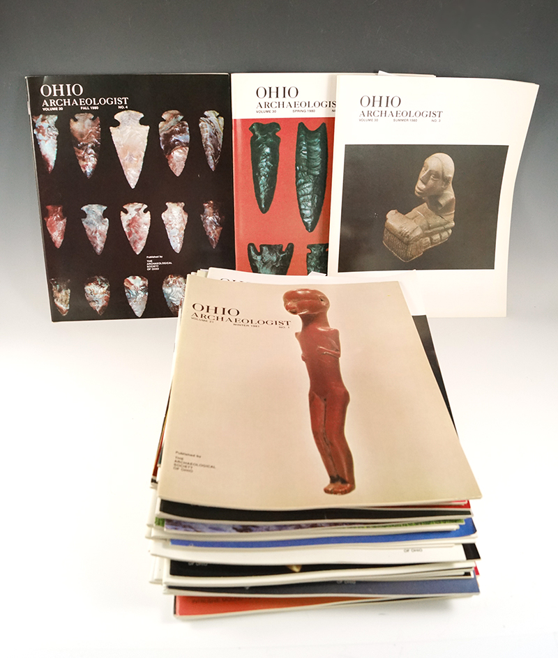 40 Volumes of "Ohio Archaeologist", 1980-1989.
