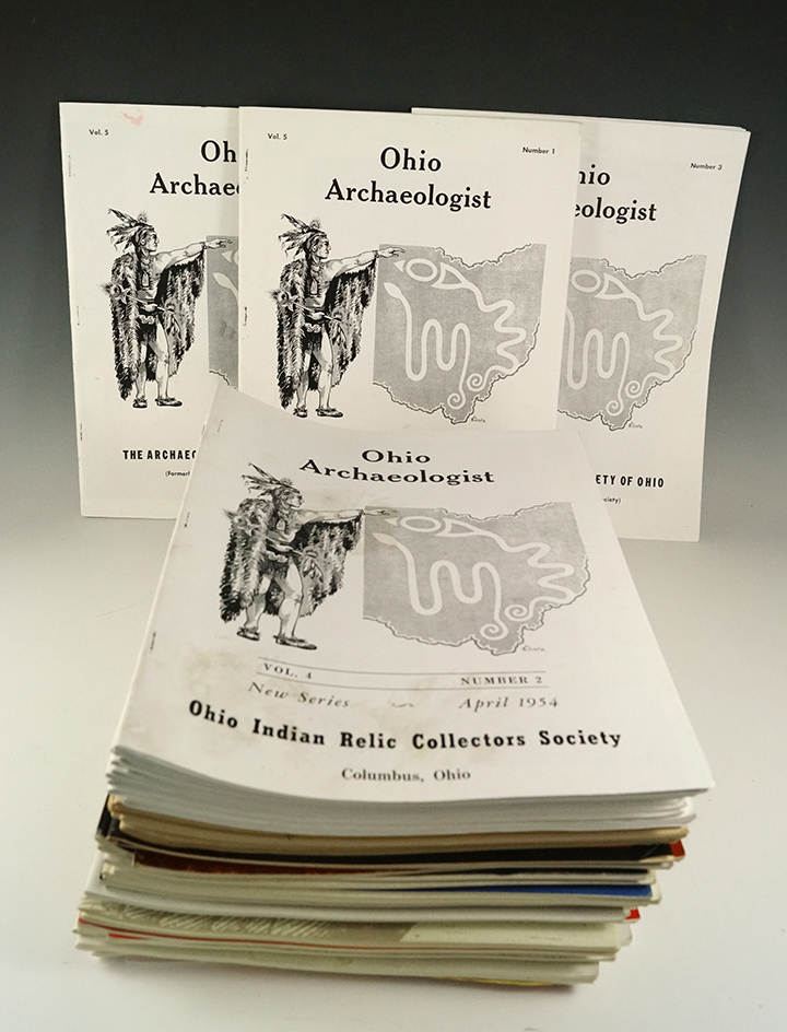53 Volumes of "Ohio Archaeologist" 1955-2007.