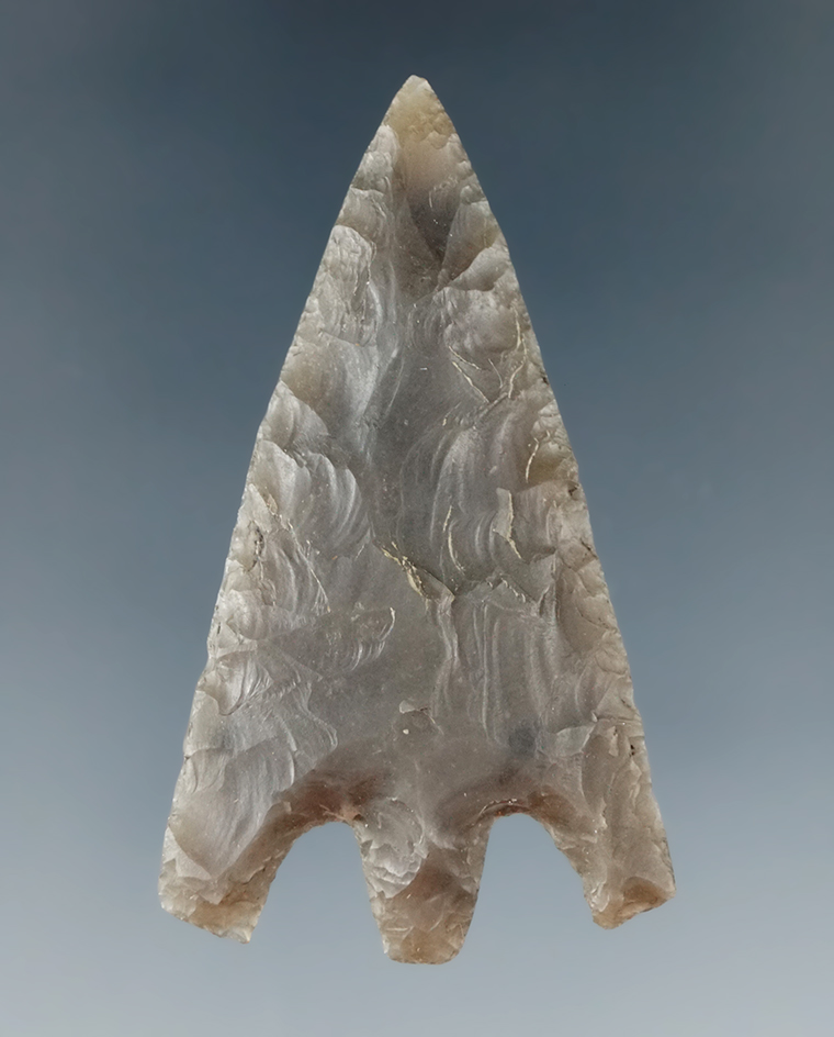 2" Stemmed/basal Notch Neolithic arrowhead found near Norfolk, England. Ex. William Moreno.