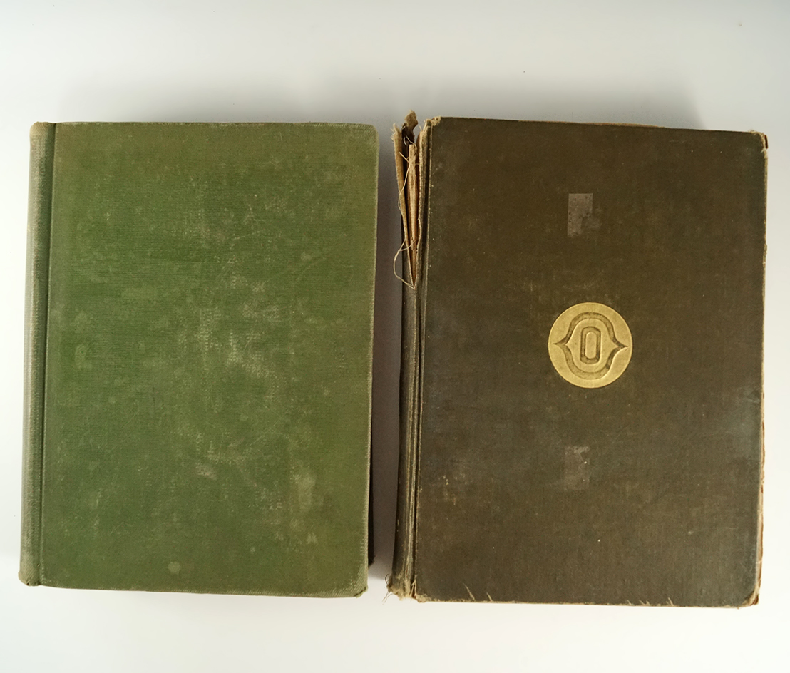 Original set of "Stone Age in North America" volumes one and two by Moorehead. First edition, 1910.