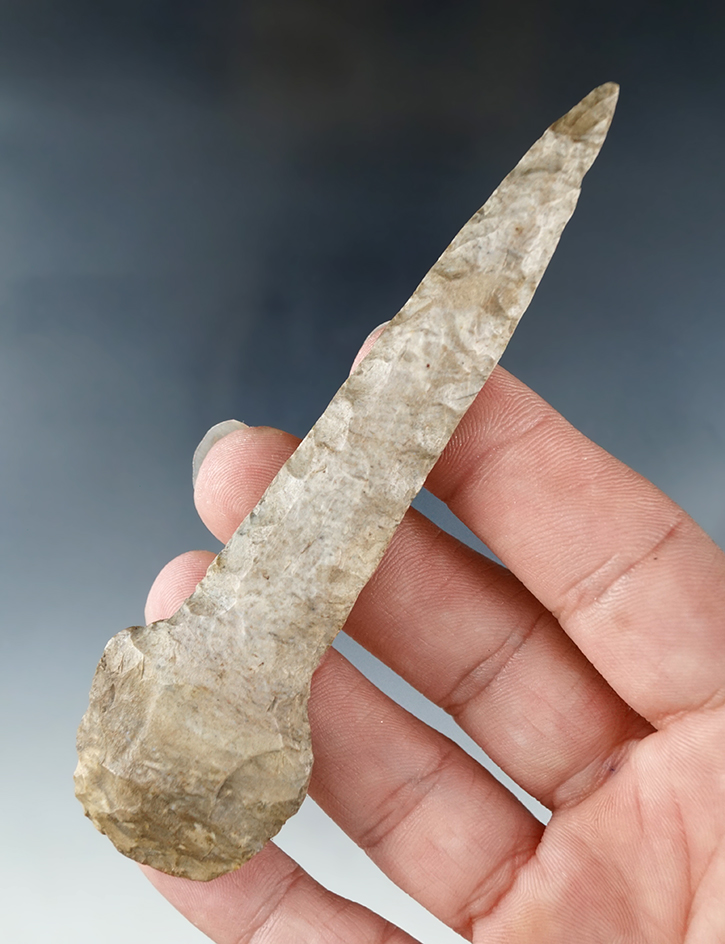 4 3/16" Expanded Base Drill found in Ontario Canada. Ex. Kirk Whaley collection.