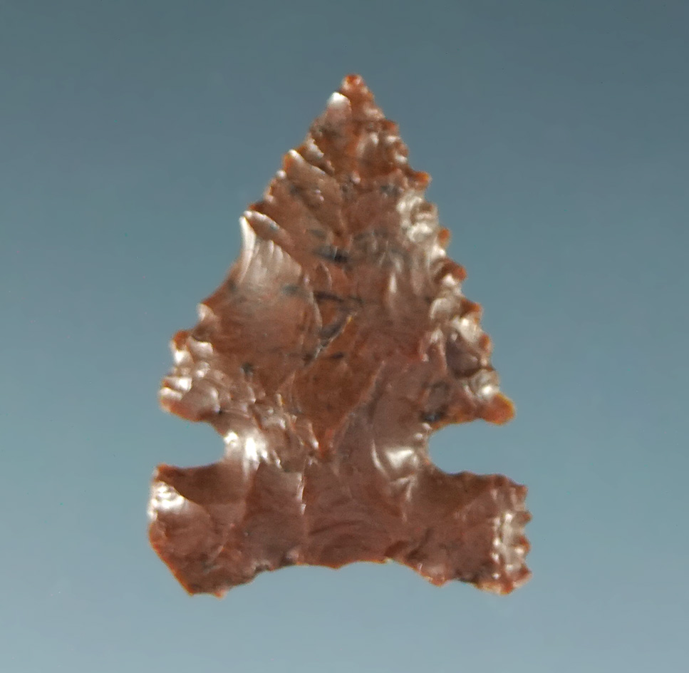 5/8" Desert Delta made from mahogany obsidian California.