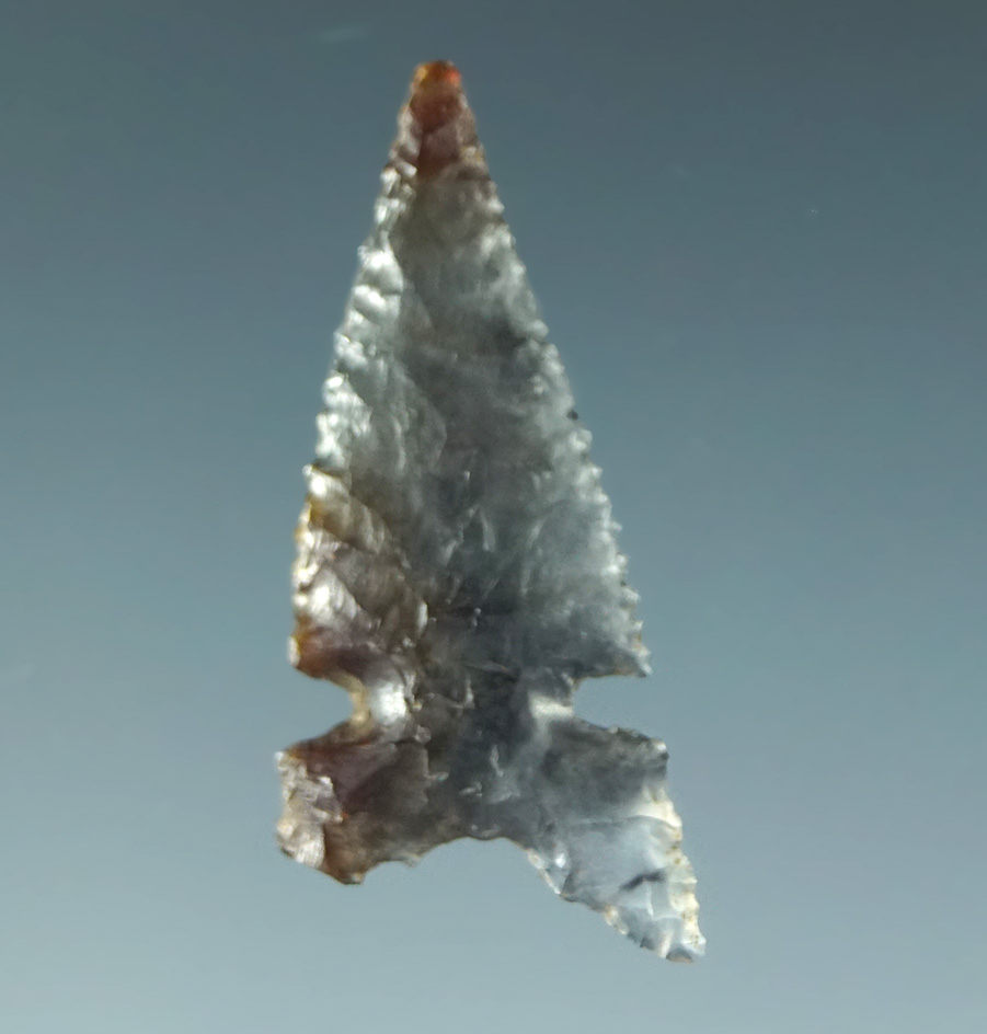 1 1/16" Desert sidenotch made from highly translucent multicolored material. California.