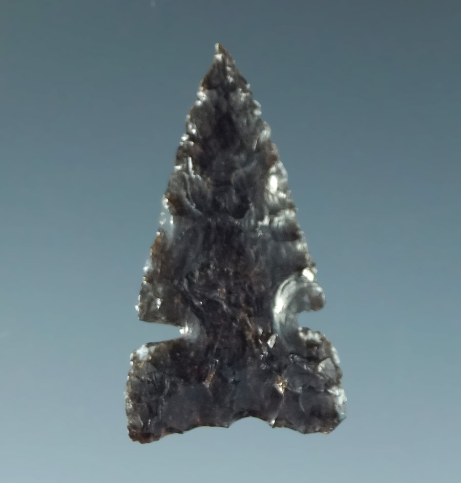 7/8" Desert General that is is nicely made from black and clear obsidian. California.