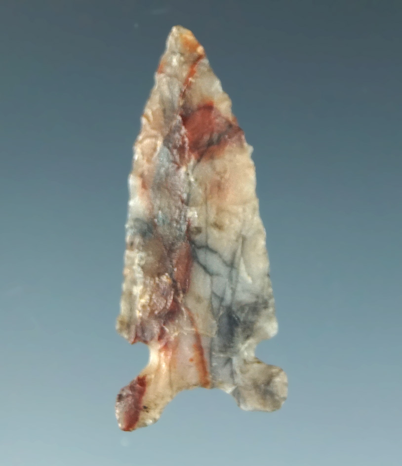 1 1/16" Desert Sierra made from beautiful red, white and blue Flint. California.
