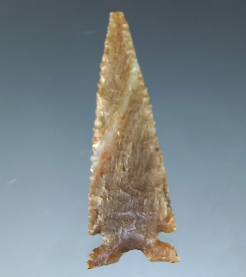 Very delicate flaking on this beautifully styled 1 5/16" Desert Sierra - Northern California.