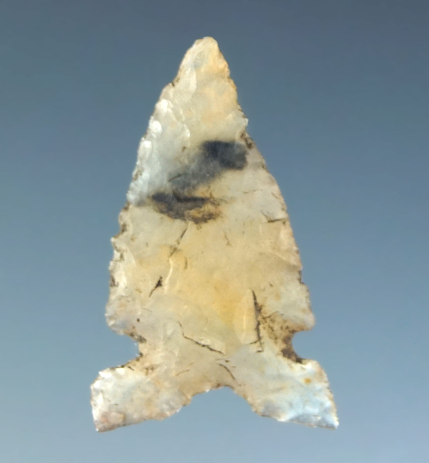 7/8" made from highly translucent heavily patinated agate.  California.