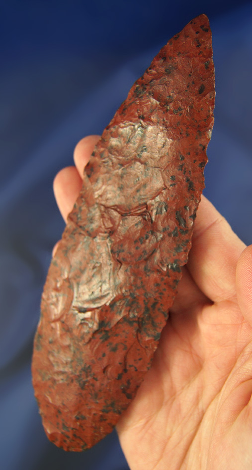 Big! 6" restored - beautiful Mahogany  Obsidian found in Wyoming in 1970.  Stermer COA.